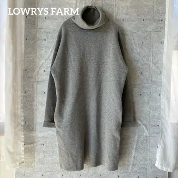 [ 로리즈팜 ] 니트 원피스 하이넥, 포켓 부착