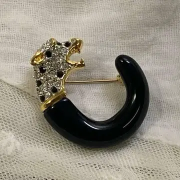 PERUHJA 팬서 브로치 빈티지 코스튬 주얼리