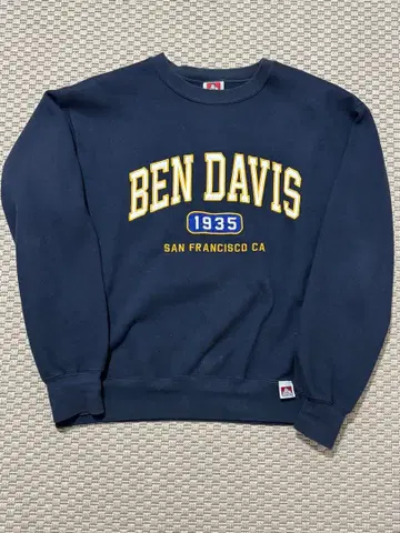 BEN DAVIS 벤데이비스 맨투맨 네이비