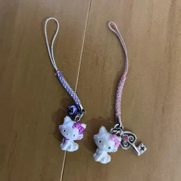 챠미키티 헬로키티 스트랩 2개 세트 2004 빈티지