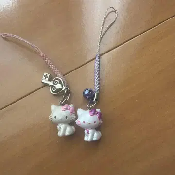 챠미키티 헬로키티 스트랩 2개 세트 2004 빈티지