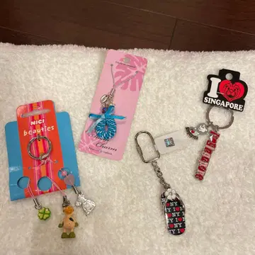 새상품 SINGAPORE NY Hawaii NICI 키링 세트