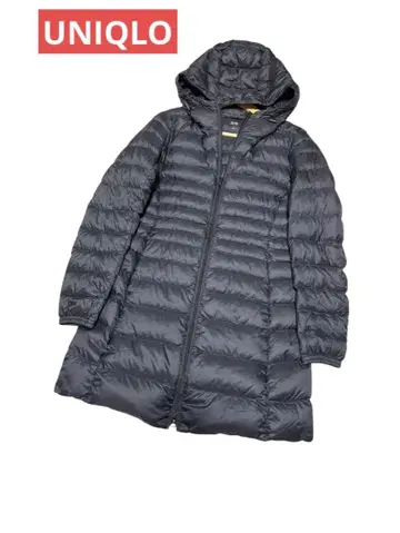 유니클로 여성용 라이트 다운 롱 코트