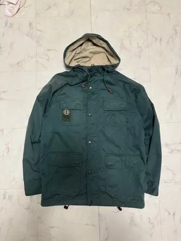 HUF 후드 부착 그린 자켓