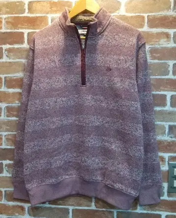 DUNLOP 하프 지퍼 스웨터 퍼플