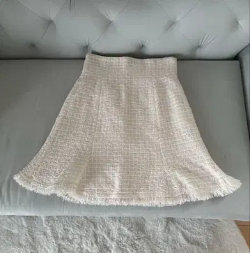 SNIDEL 트위드 하이웨스트 미니 스커트