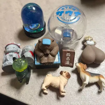 가챠가챠 묶음 판매 모래시계 지장보살 개 고양이 너구리 캡슐 토이