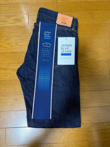 재팬 블루 진스 스트레이트 데님 31 한 번 사용