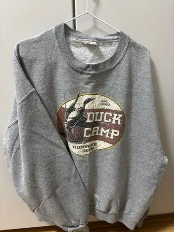 DUCK CAMP 그레이 맨투맨 트레이닝복