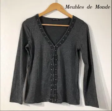 Meubles de Monde 그레이 V넥 가디건