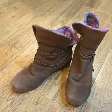 부츠 24.5cm EEE 브라운