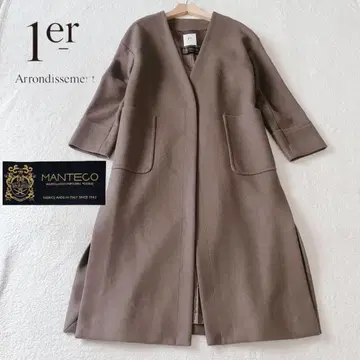 1er 프리미어 아롱디스망 MANTECO 노카라 코트 마테코 38