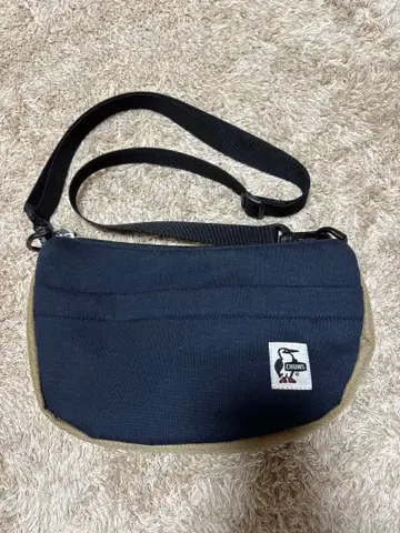 CHUMS 참스 네이비 캔버스 숄더백
