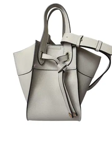 vis 멀티 프론트 타이 백 핸드 토트 숄더 그레이 3way