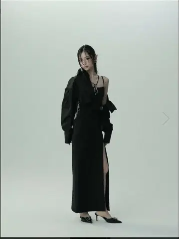 미사용 새상품 melt the lady knot strap dress