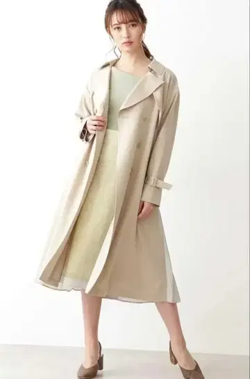 JILL by JILLSTUART 백 플리츠 트렌치코트 S