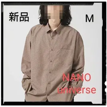 [ 새상품 ] LB.04/WEB 한정판 원 포인트 와이드 체크 셔츠