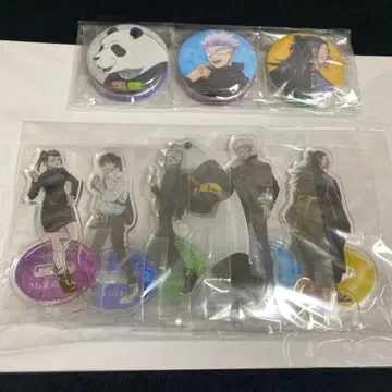 미개봉품 ) 주술회전 영화 애니메이트 특전 캔뱃지 아크릴 스탠드 스티커