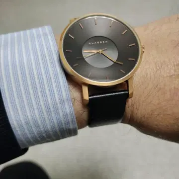 KLASSE14 아날로그 손목시계 블랙/골드