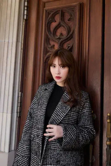 하립투 Hemingway 체크 트위드 자켓