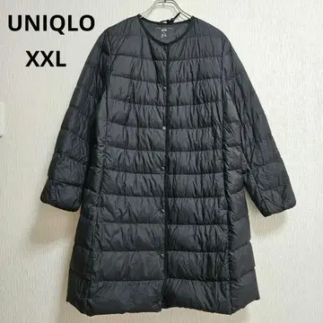 XXL 유니클로 UNIQLO 울트라 다운 롱 노카라 블랙