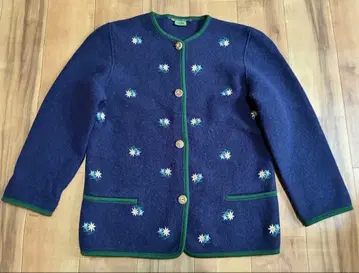 빈티지 SONNWEND 자수 울 가디건 자켓