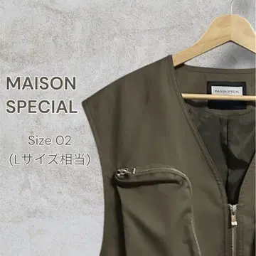 MAISON SPECIAL 브로드 유틸리티 밀리터리 베스트