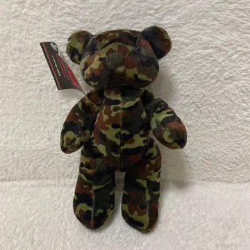 초레어 미사용 새상품 테츠 코퍼레이션 카모플라쥬 곰 봉제 인형 레트로