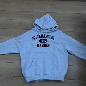 WEGO 그레이 후드 부착 후드티 M 사이즈