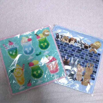 [ 새상품 ] FEILER 페이러 손수건 2장 세트 크림 소다, 개