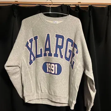 XLARGE champion 콜라보 맨투맨 그레이