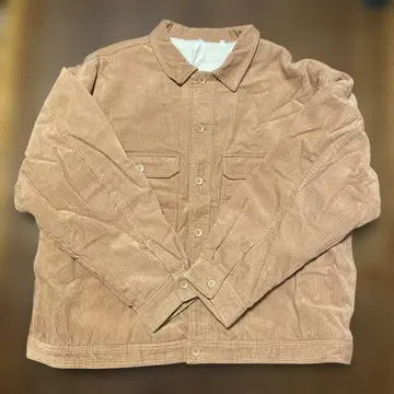 새상품 브라운 코듀로이 자켓 보아 안감