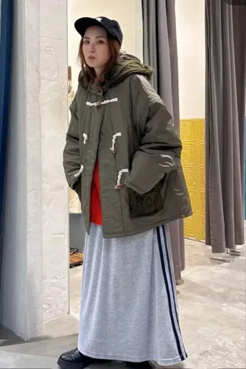 니코앤드 절개 더플 코트