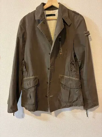 젬블 카키 밀리터리 자켓