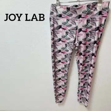 새상품급 JOY LAB [프리] 플라워 패턴 레깅스 스트레치 핑크