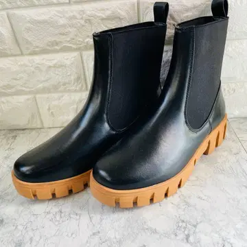 URBAN RESEARCH ITEMS 사이드 고어 부츠 블랙 23.5