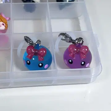 홋페짱 메지루시 액세서리 파랑 보라색 2개