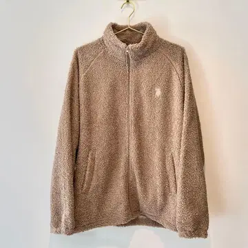 U.S. POLO ASSN. 스탠드 카라 보아 플리스 자켓 L