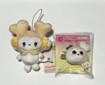 twice 다현 산리오 코기뮨 마스코트 봉제인형 & 헤어핀 세트