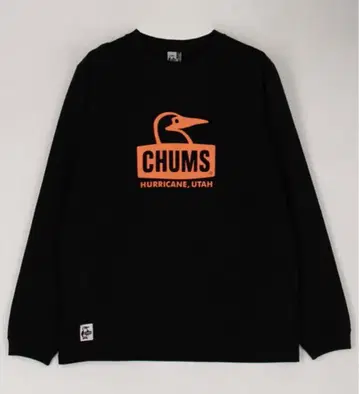 [새상품] 참스 부비 페이스 브러쉬드 롱 슬리브 T셔츠 블랙 M