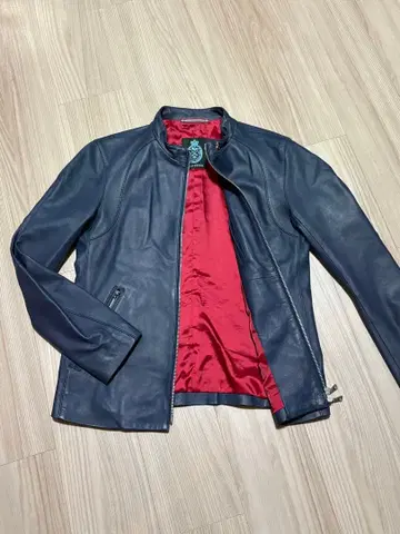 GUILD PRIME 양가죽 싱글 라이더 자켓 가죽 블루 파랑