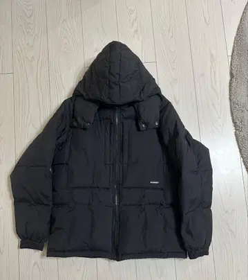 XLARGE 후드 부착 블랙 다운 자켓 XL