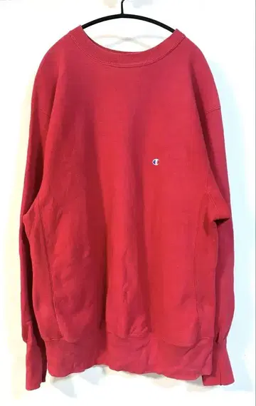 90s Champion 챔피온 리버스 위브 빨간색 페이드 XL