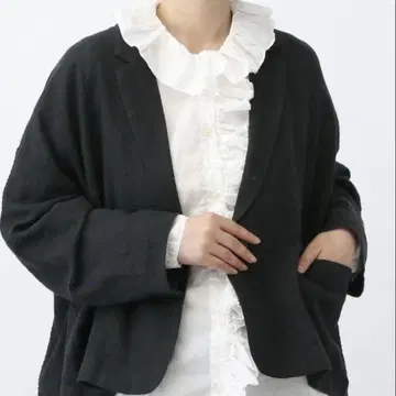 [ 새상품 ] 스튜디오 클립 2025년 LC 셔링 빅 자켓 블랙