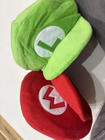 유니버셜 마리오 루이지 모자 세트