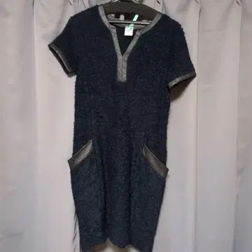 PUPULA 네이비 반팔 원피스