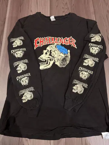 challenger 스컬 롱T