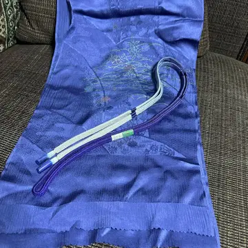 보라색 계열의 오비 장식 천과 허리띠입니다!