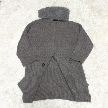 [ 빅 사이즈 ] 치비디니 니트 가디건 롱 울