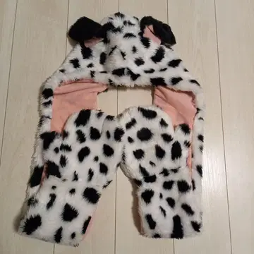 101마리 강아지 팬캡 머플러 장갑 디즈니